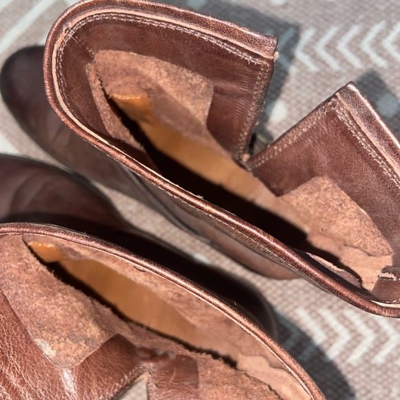 Frye brown ankle moto boot - Picture 5 of 10